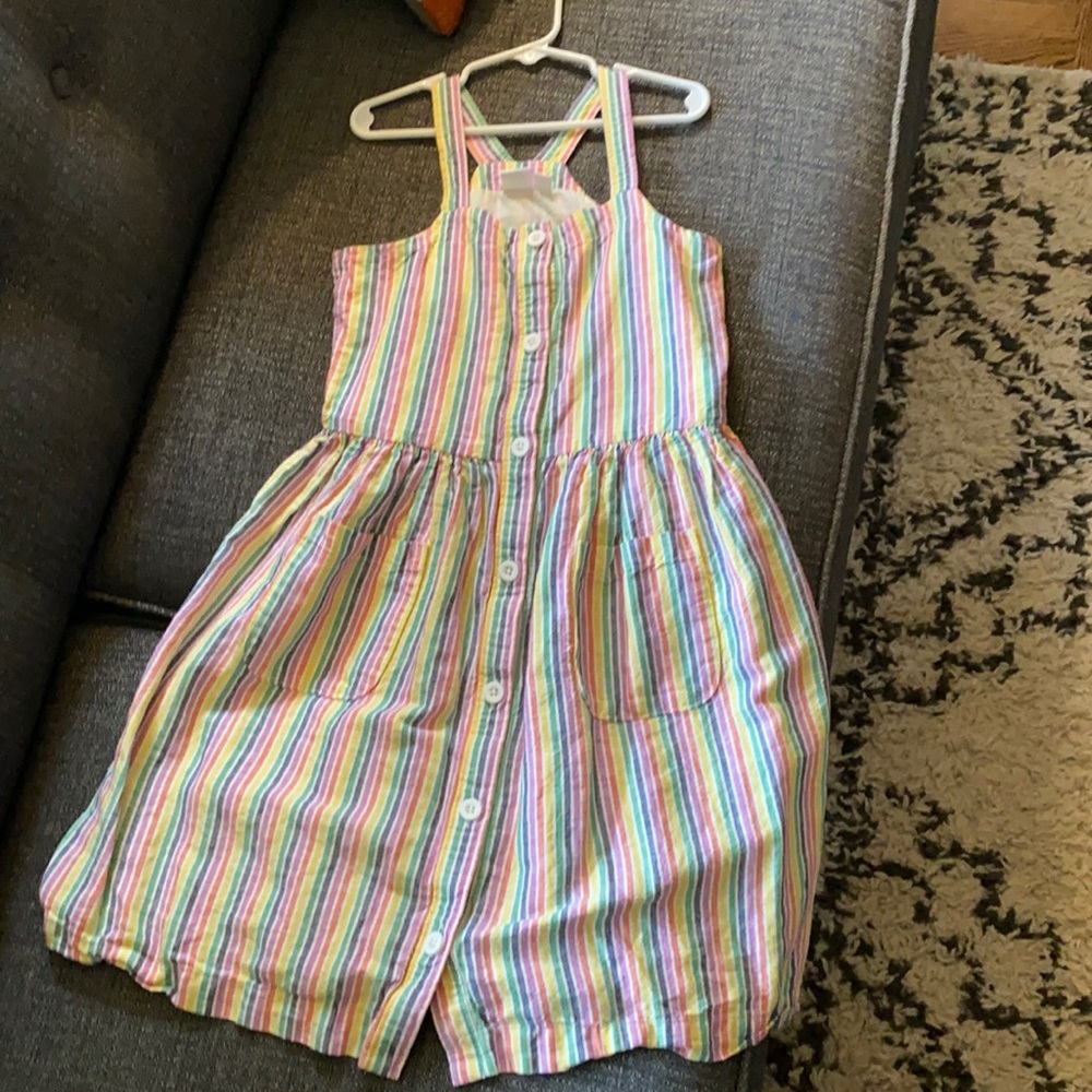 Rainbow girls apron dress